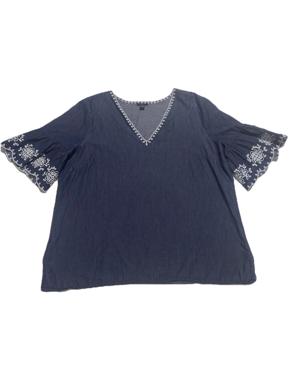 ANN TAYLOR Denim Blouse